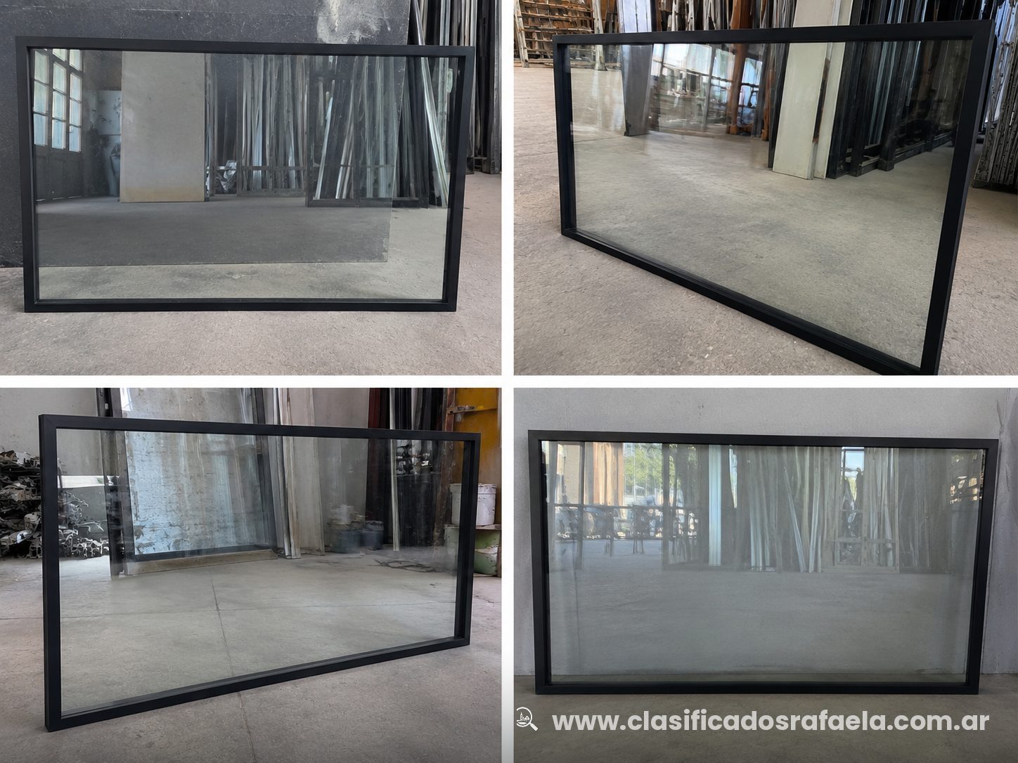 Vendo Vidriera de aluminio color negro (tengo 2) en Hogar y Muebles - Rafaela